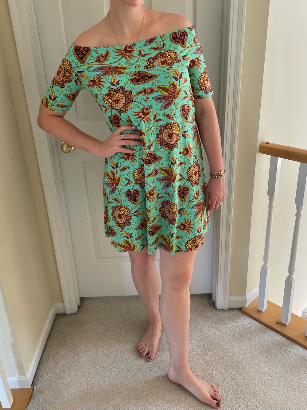 Chiara Boni Off-Shoulder Dress